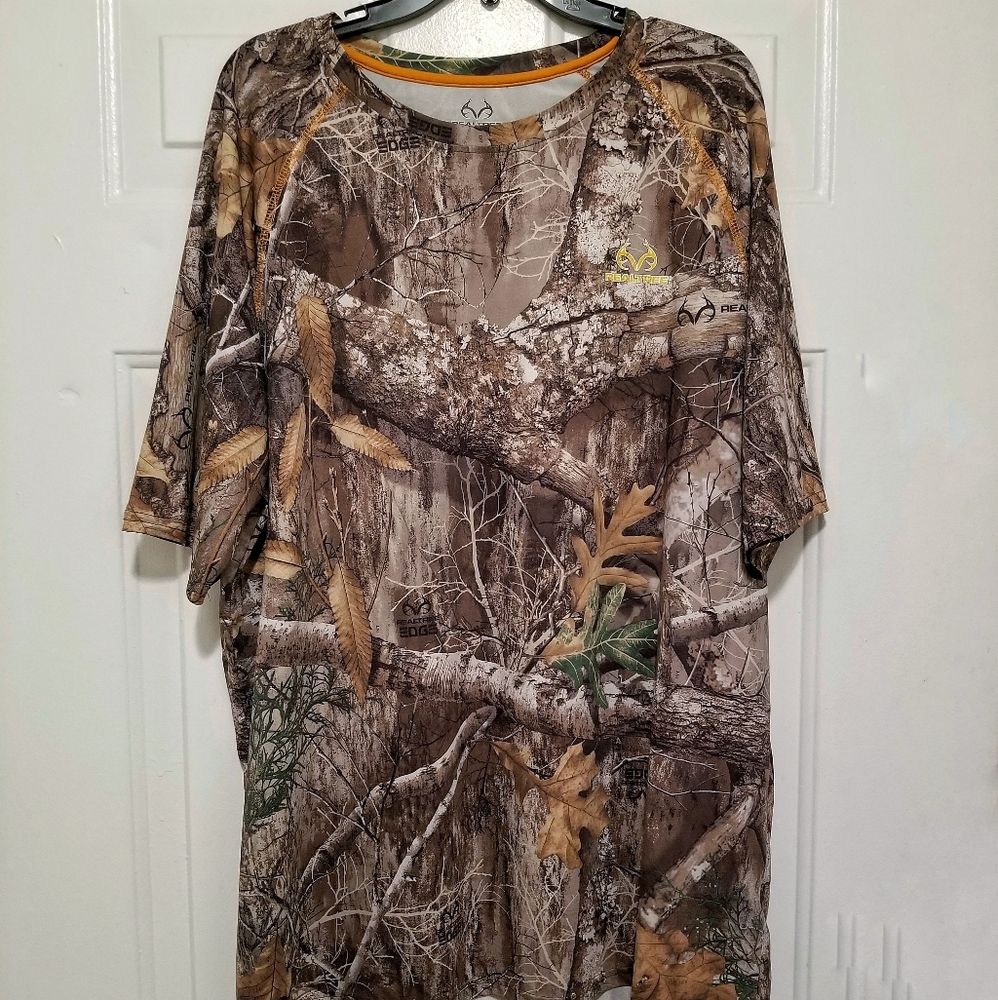 Real tree Edge Camo Light Weight Performance  Men Short Sleeve Hunting Shirt